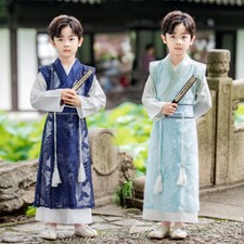 Toddler Baby Boy Hanfu Traditonal Chinese Culture Performance Tang Ancient Style