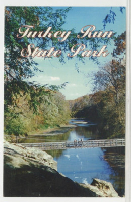 IN Postcard Greetings From Turkey Run State Park - Indiana c1980s vintage 08
