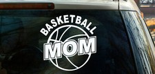 Basketball Mom - Decal Sticker for a Car, Window, Wall, or Laptop 38