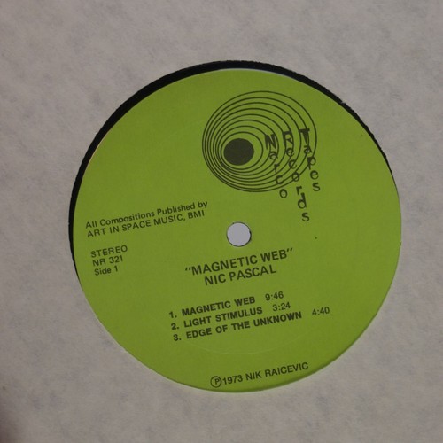 NIK PASCAL: Raicevic Magnetic Web NARCO 1st Press ’73 Experimental LP NM Moog - Picture 3 of 4
