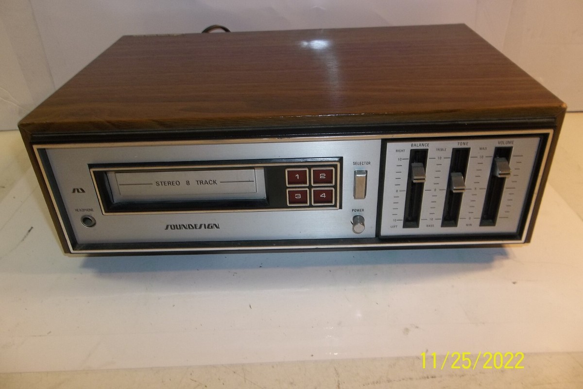 Vintage Sound Design Amplified 8 track player Model 4840E | eBay