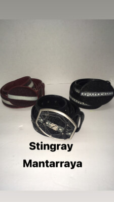 Wild West Boots  Men's Genuine Stingray / Mantarraya Western Belt