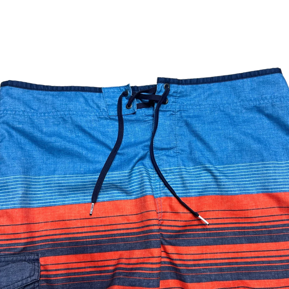 O'Neill доска шорты мужские 34 синий оранжевый в полоску купальный костюм цветной шнурок - Изображение 4 из 4