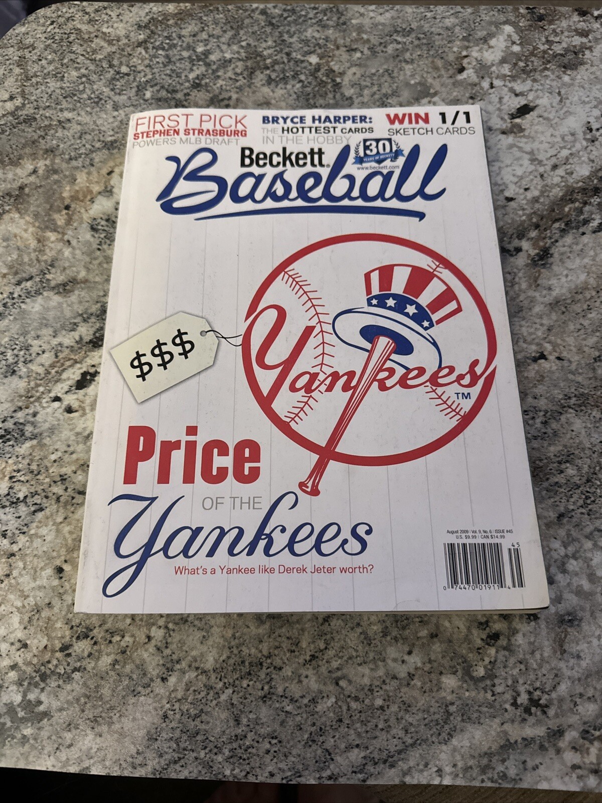 beckett baseball price of the yankees magazine 200