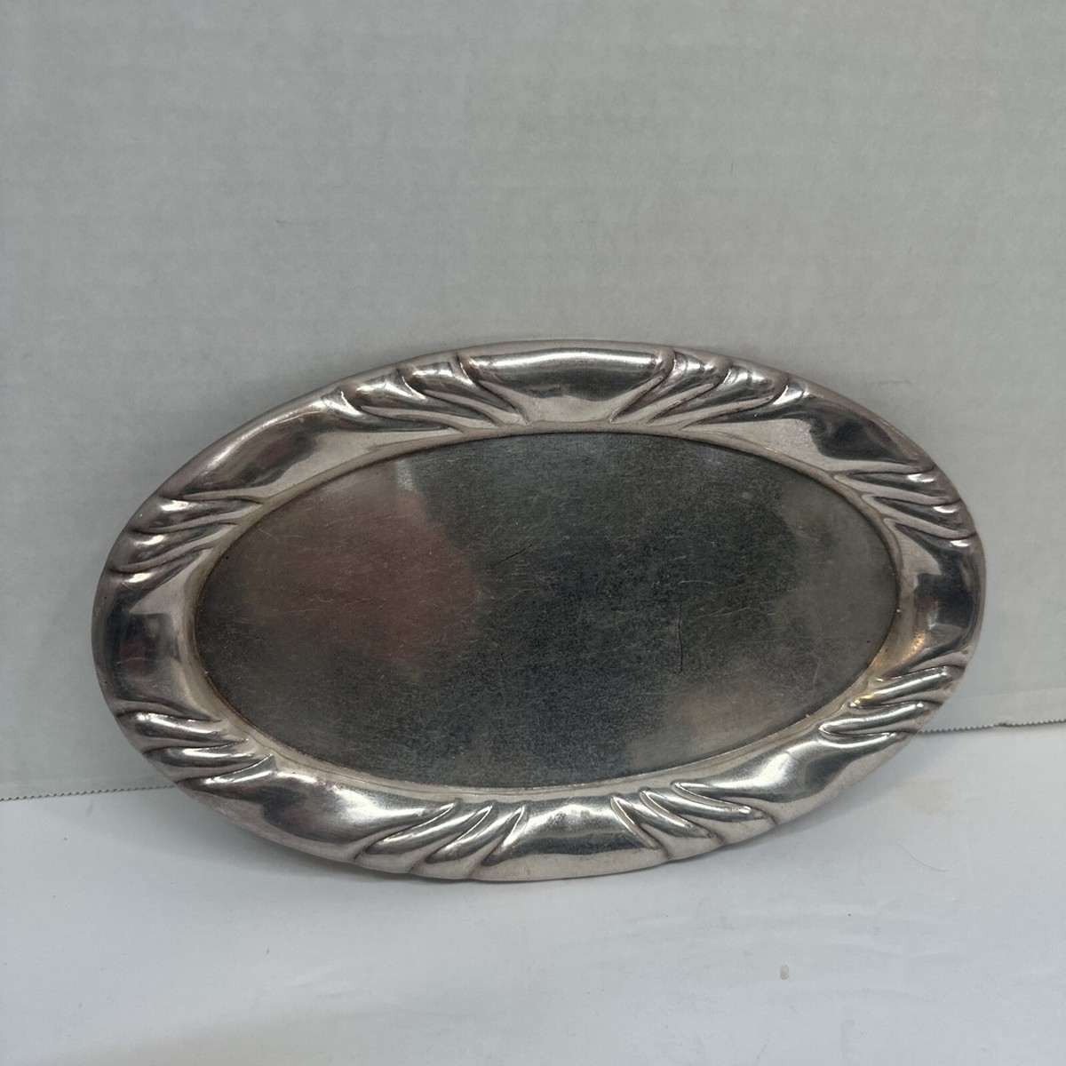 Vintage Prima N S Sweden Nickel Silver Tray 9.75” X 6” | eBay