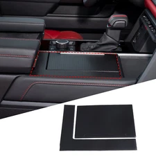 Matte black Front Console Cup Holder Panel Cover Trim For Toyota Tundra 2022-23