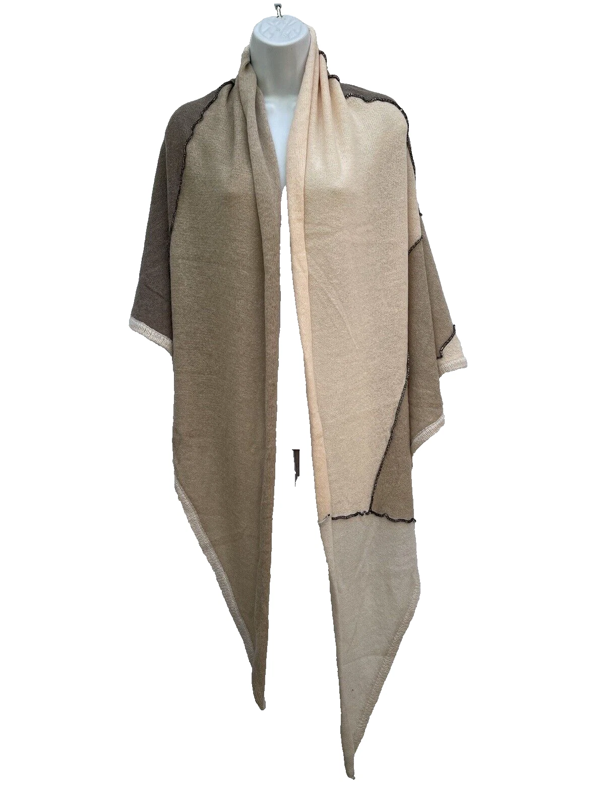 ZARA ALPACA WOOL KNIT CAPE PONCHO One Size Medium Ref 0014 112