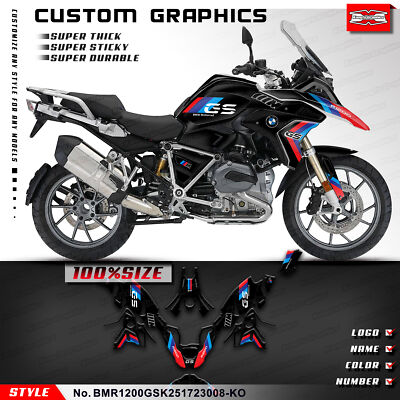 Custom Racing Graphics Sticker Sheet for BMW R1200 GS 2017-2023 for Plastic Kit