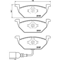 Bremsbelagsatz Brembo P 85 072X, Xtra, Vorne