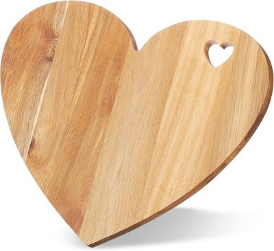 Heart Shaped Cutting Board Valentine's Day s Acacia Wood Bread