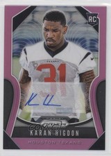 2019 Panini Prizm Rookies Pink Prizm Auto Karan Higdon #333 Auto a8r