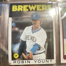 Topps 1986 Robin Yount #780 Milwaukee Brewers MLB Baseball Sports Trading Card