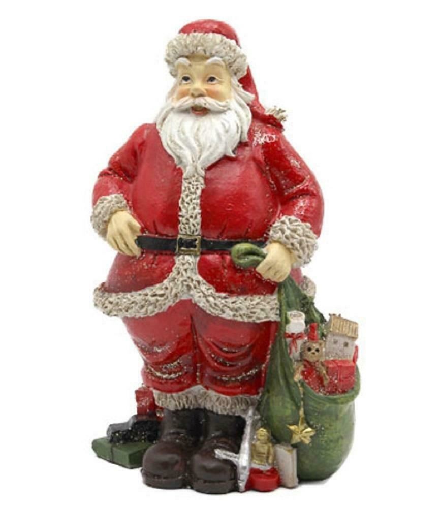 Dolls House Father Christmas with Sack of Toys Santa Claus Figure Miniature 1:12