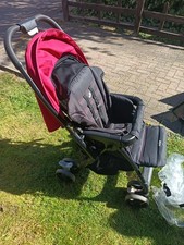 Joie Brisk LX Stroller - Red/Black Umbrella Fold Pushchair w/ Large Canopy. VGC