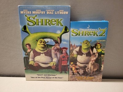 SHREK & SHREK 2 VHS