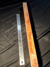 Maple Burl Turning Blank 24  x 1-5/8  x 1-5/8  Cue Wood Figured Burl Eyes