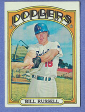 1972 Topps Baseball #736 Bill Russell  Los Angeles Dodgers  EX