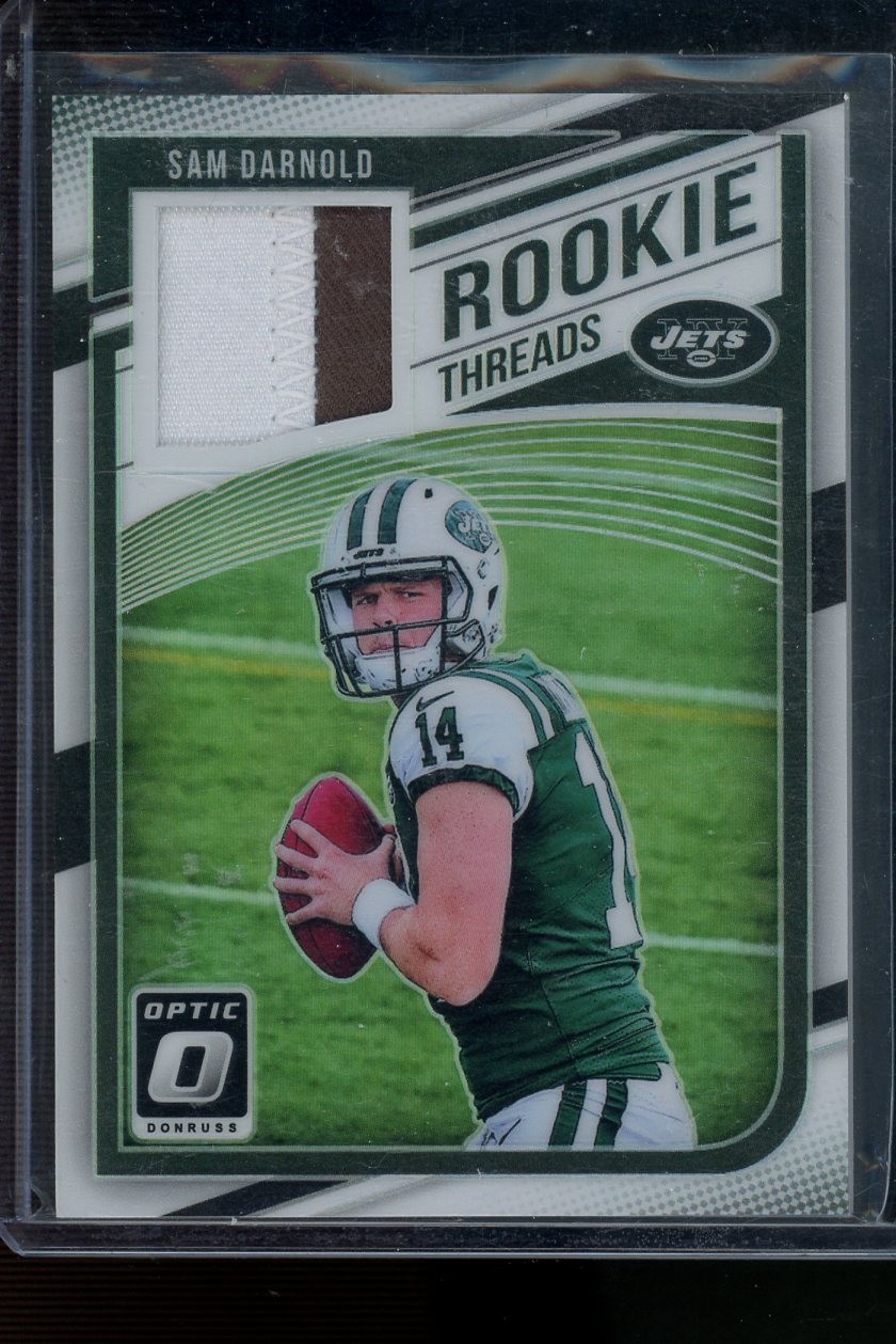 Sam Darnold RC 2018 Optic #RT-SD Rookie Threads - Prime /50