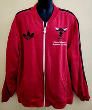 Chicago Bulls Retro Windy City Adidas NBA Basketball Jacket Used Size 2XL