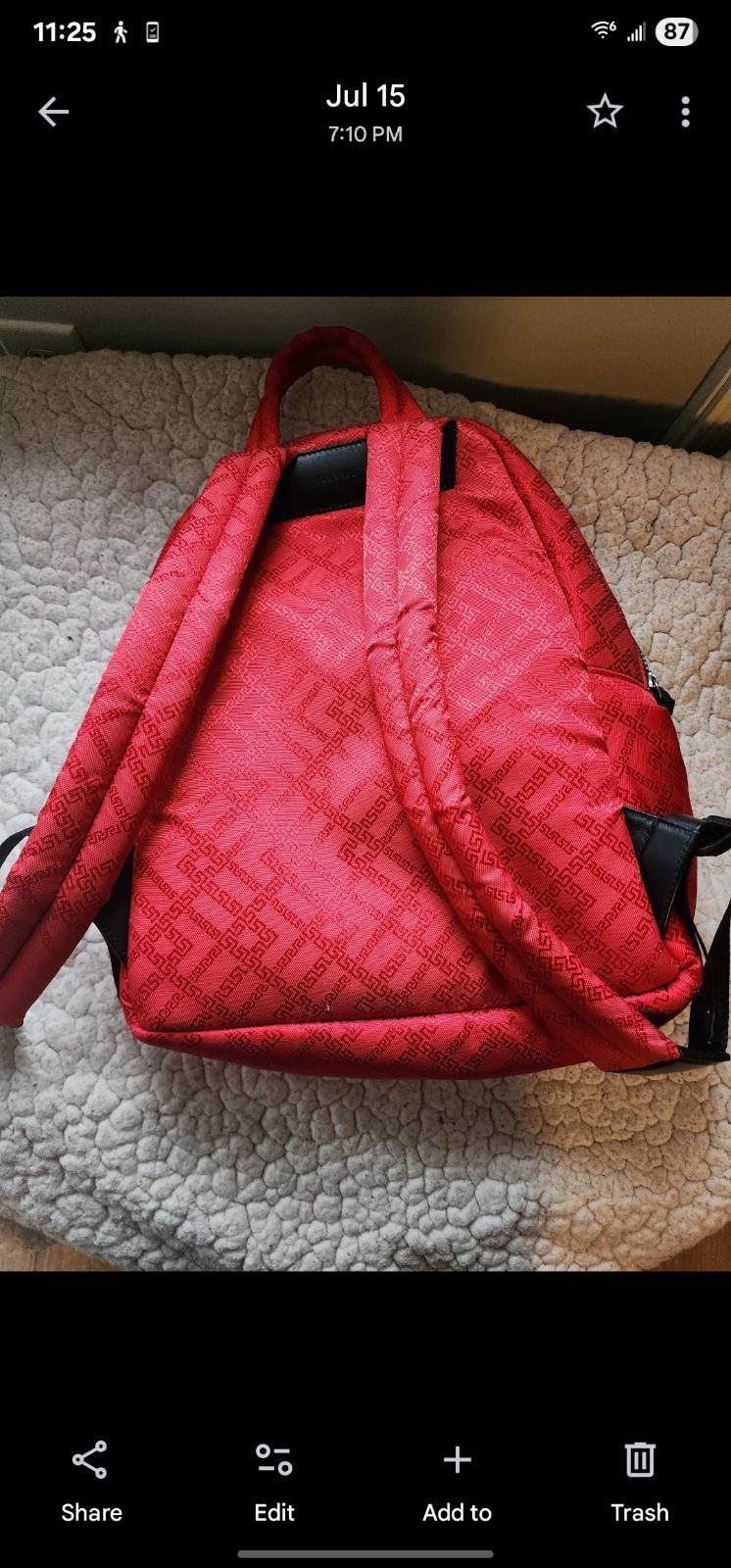 VERSACE Backpack Red - image 5