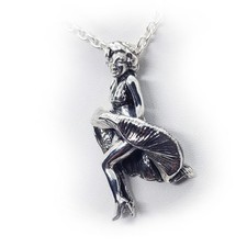 Sterling Silver Marilyn Monroe Pendant