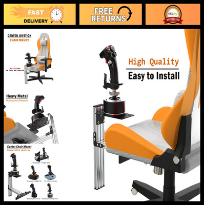 Universal Flight Stick Chair Mount for T-Flight, Warthog, T16000M, TCA Sidestick