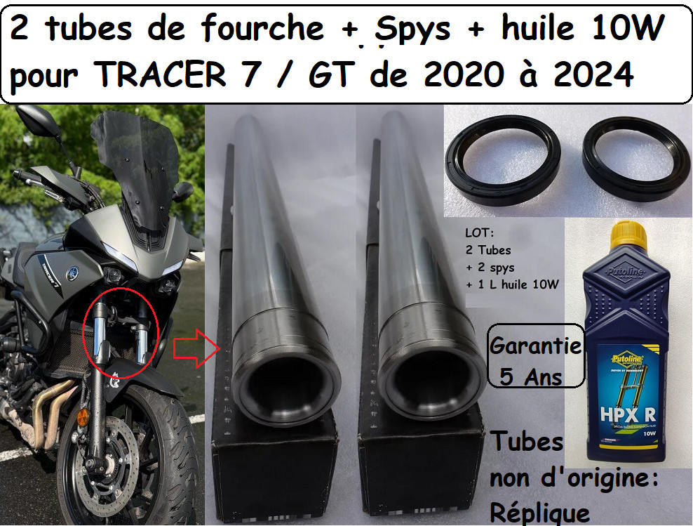 Tube de fourche Tracer 7 pour rénovation après fuite ou usure de suspension