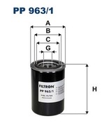 Filtron Kraftstofffilter PP 963/1 Anschraubfilter FüR Irizar PB Century Scania 1