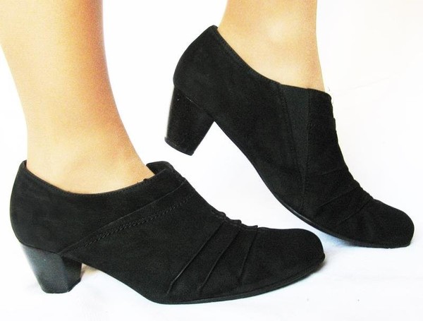 Women Gabor Ankle Boots Black Nubuck 42