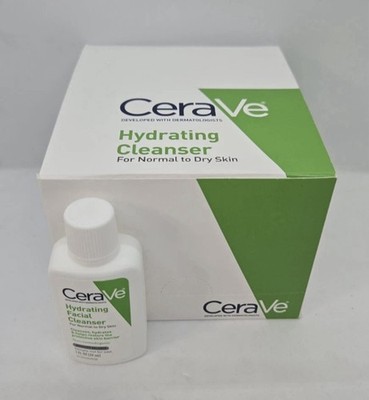 Set Of 15 CeraVe Hydrating Facial Cleanser Normal to Dry 1 oz Travel/Sample Size