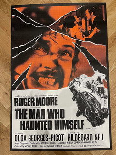 The Man Who Haunted Himself 1970 Original British Film Movie Poster Roger Moore