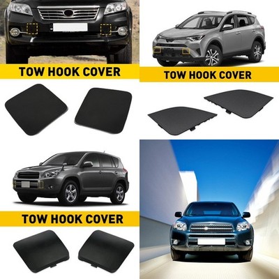 Front Bumper Tow Hook Eye Cover Cap Fit For Toyota RAV4 2016-2018 Left Right Y
