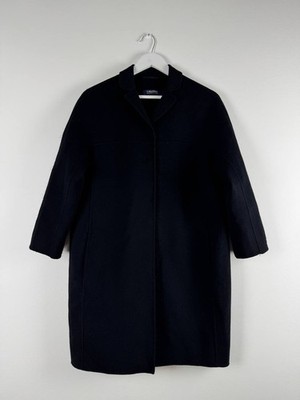 Max Mara Studio 100% Lana Virgine 3/4 sleeve Coat size 42 IT / S-M