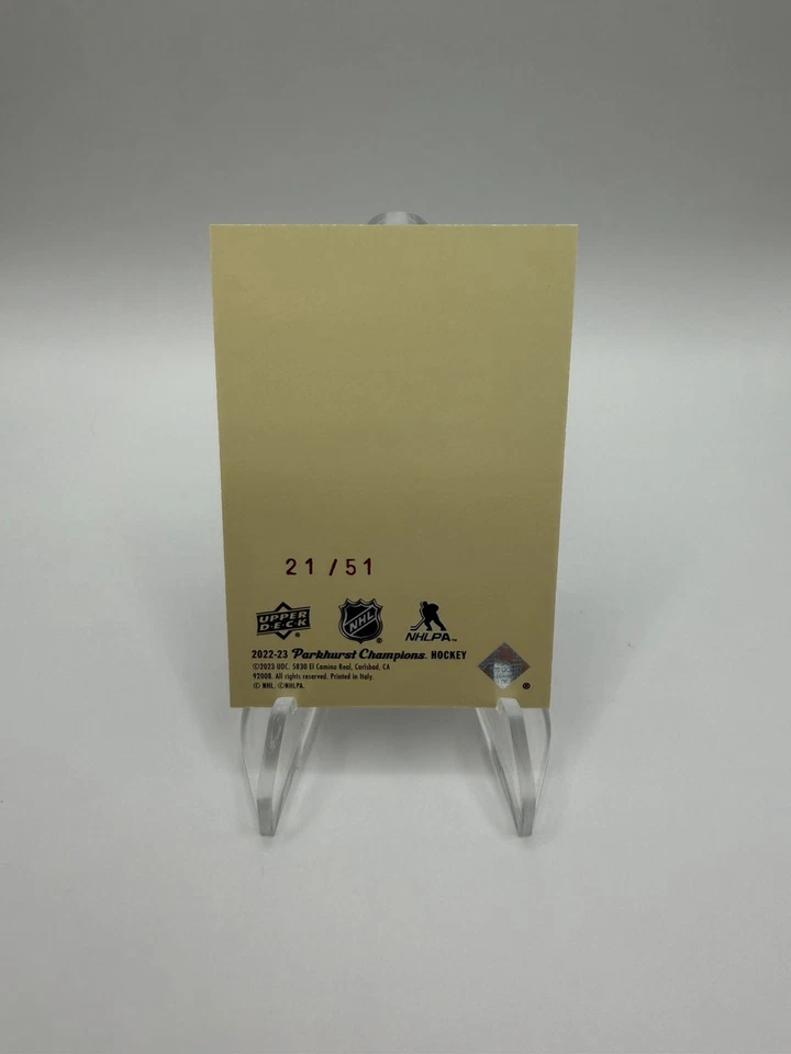 2022 Upper Deck Parkhurst Champions 51 Retros Gold Rainbow /51 Troy Terry #R-46 - Image 2 of 2