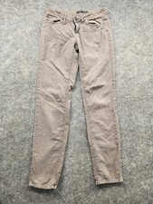 Prana Womens Size 4 Beige Low-Rise Slim Fitted Trinity Corduroy Pants