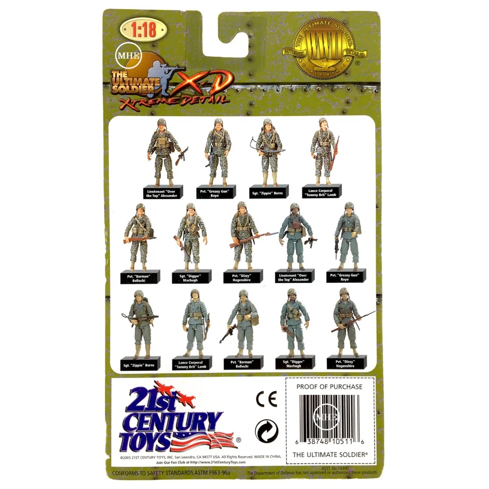 1:18 21st Century Toys Ultimate Soldier WWII Japanese Imp. Marines - SGT. KUDO - Image 2 of 2
