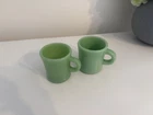 Jadite Fire King Coffee Mugs Set of 2