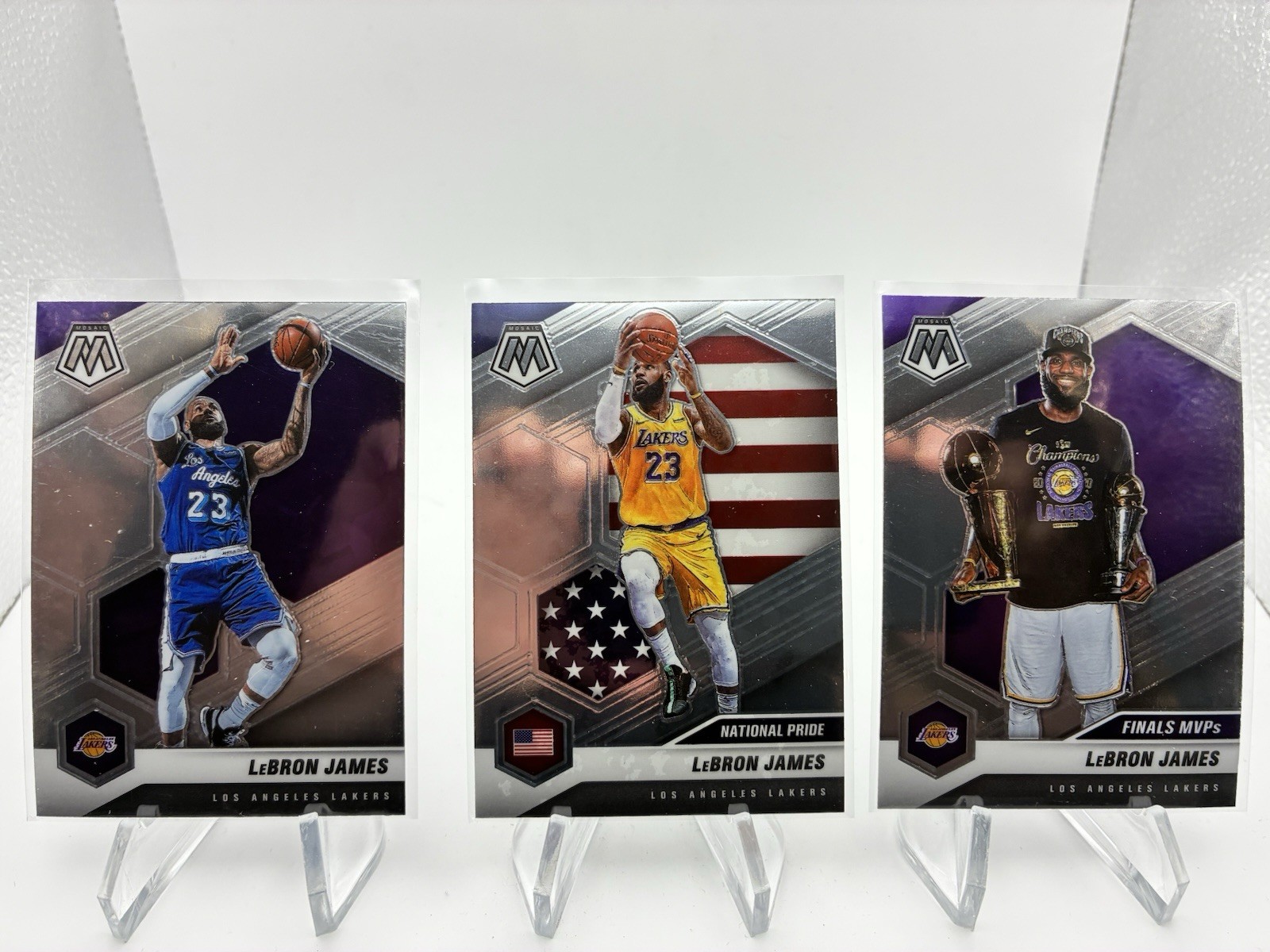 Lebron James 2020-21 Mosaic Bundle Base National Pride Finals MVP No. 81,247,297