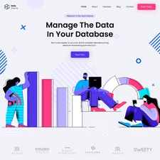 Data Science Website Design with Free VPS Web Hosting and Installation