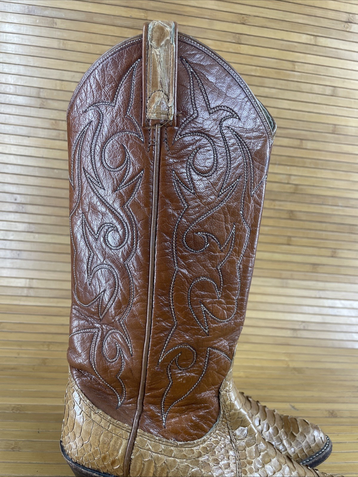 Dan Post Brown  Python Snake Skin Exotic Cowgirl … - image 11