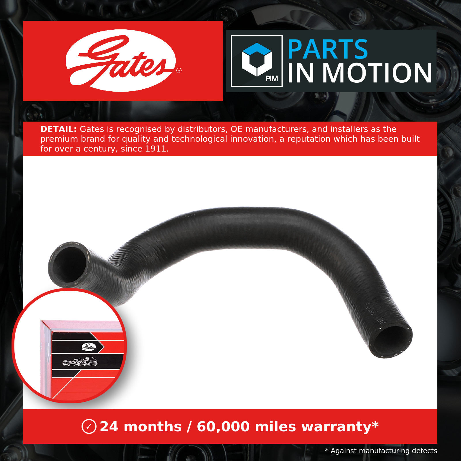 Radiator Hose fits SEAT ALTEA 5P, 5P1 1.9D Upper 04 to 10 BLS Coolant Gates New - Image 5