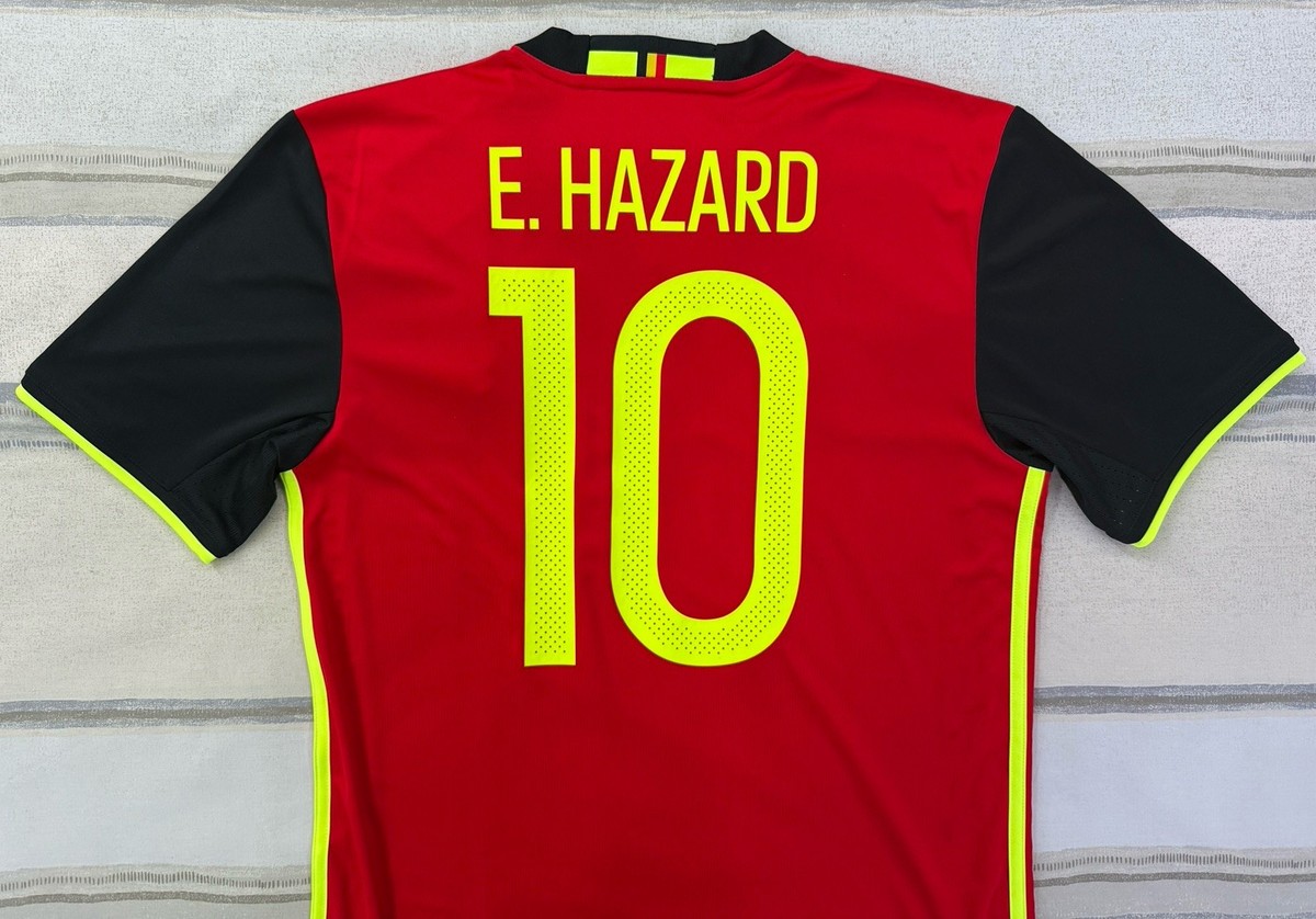 Adidas 2016 Belgium Home Jersey Euro 2016 Hazard #10 Size Small