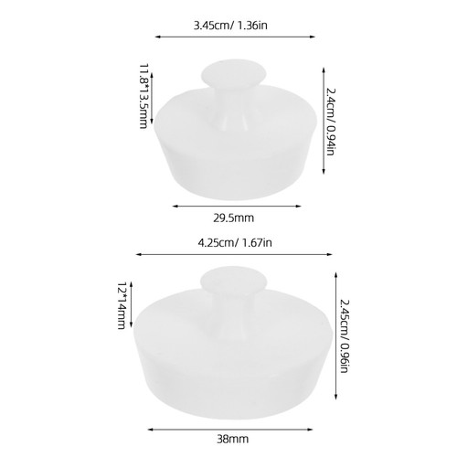  6 Pcs Bathroom Tub Stopper Bathtub Drain Replacement Accessories - Zdjęcie 3 z 12