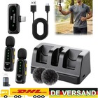 NEU Bluetooth Wireless Lavalier Mikrofon Mini Ansteckmikrofon Handy-Live-Stream