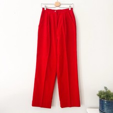 VTG 60s 70s The Lilly Pulitzer Pants Corduroy Bright Red High Rise Preppy sz 12