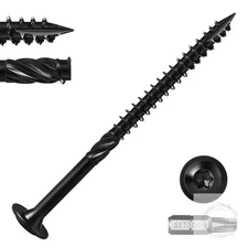 Lag Screws #14 x 6 Inch (1lb, 20pcs) Heavy Duty Construction Structural Exterior