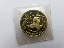 1985 1/10 oz Gold China panda mint sealed 10 yuan Chinese coin 5299.90 per troy oz