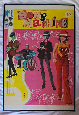 Gorillaz Framed Posters/Prints Lot - Song Machine No.1 & Band Image