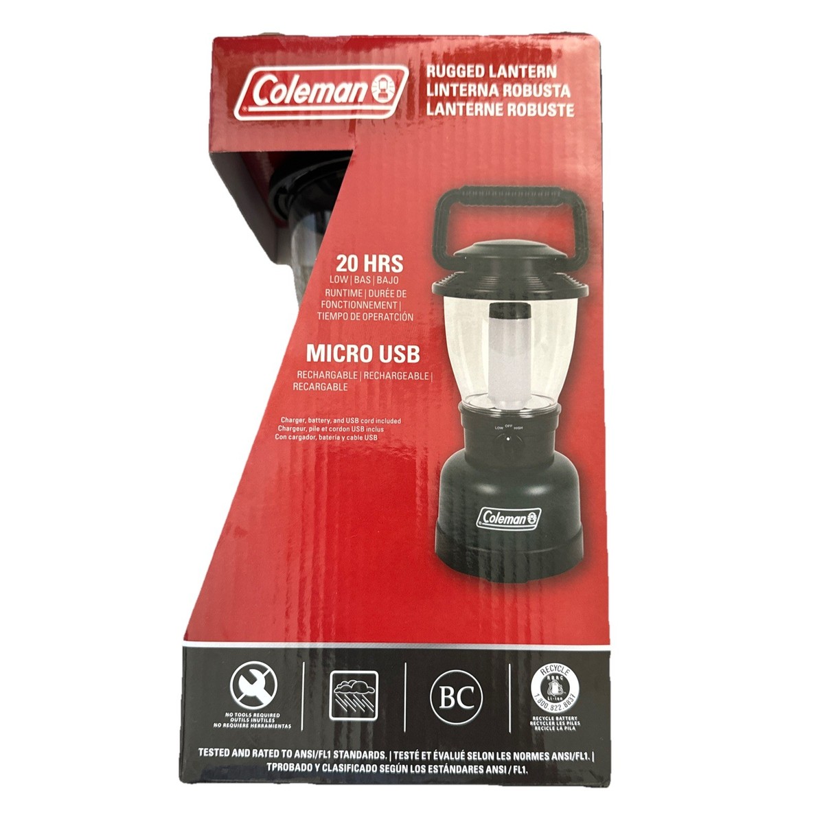 Coleman Lantern Rechargeable Night Light Lamp Led Tent Garage Home
