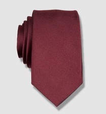 Original Penguin Men's Red Silk Super Slim Solid Tie 57 x 2